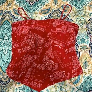 No boundaries from Walmart, red and white, size large, only been worn once